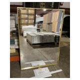 30' x 42' Rectangular Mirror with Gold Frame