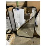 18' x 30' Mirror with Black Metal Frame
