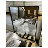 24' x 32' Mirror with Black Metal Frame
