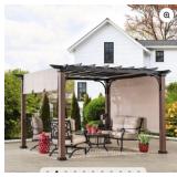 13' x 11' Metal Pergola w/Sliding Canopy