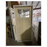 36' x 80' RH 1/4 View FG Exterior Door in Tan