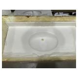 49' x 22' Composite Single Bowl Vanity Top