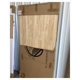 6' Hevea Butcher Block Island Countertop