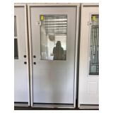 36' x 80' RH Steel High-View Exterior Door