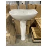 American Standard Sink/Pedestal 2Pc Set in White