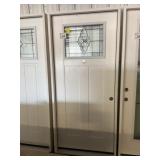 36' x 80' LH Steel Craftsman Style Exterior Door