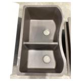 32' x 20' Elkay Quartz Undermount 60/40 Sink