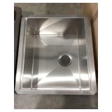 22' x 19' Single Bowl Undermount Sink in SS