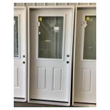 36' x 80' LH Fiberglass High-View Exterior Door