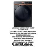 Samsung Smart Electric Dryer With Warranty