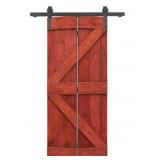 RTA 36' x 84' Cherry Bi-Fold Barndoor w Track Kit