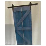 RTA 36' x 84' Ocean Blue Bifold Barn Door w Track