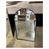 22' x 36' Arch Top Mirror w/ Black Metal Frame