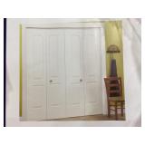 24' x 80-1/2' MDF 2-Panel Bifold Door x 2