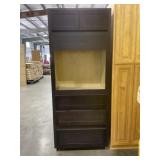 33' x 84' Shaker Oven Cabinet in Espresso-Damage