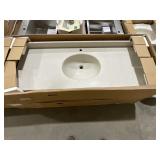 55' x 22' Single Sink Vanity Top in Tahiti Desert