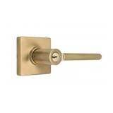 Defiant® Keyed Entry Door Lever in Brass x 3