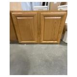 36' x 24' Square Honey Oak Wall Cabinet