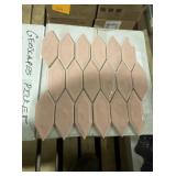 12' First Lady Pink Lantern Mosaic Tile x 100Pcs