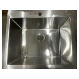 25' x 22' Stainless Steel Utility Sink