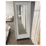 32' x 80' LH Full-View Exterior Door in White