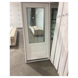 36' x 80' RH Fiberglass 3/4 View Exterior Door