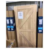 36' x 80' White Cedar K-Style Barn Door w/ HW
