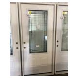 36' x 80' RH Fiberglass MV Deco Glass Ext. Door
