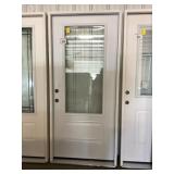 36' x 80' RH Steel Mid-View Exterior Door