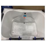 60' x 42' S Hourglass Bathtub in White