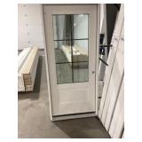 36' x 80' LH Fiberglass 3/4 View Exterior Door