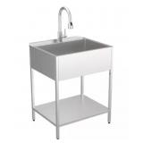 RTA 28' x 22' Laundry Sink w Storage Shelf& Faucet