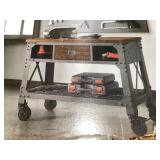 Whalen 48'L Industrial Metal & Wood Workbench