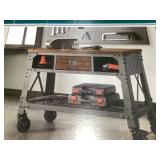 Whalen 48'L Industrial Metal & Wood Workbench