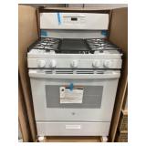 GE 30'L 4-Burner Gas-Range Stove in White