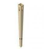 6' Vinyl Routed Fence Corner Post in Beige x 4