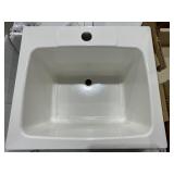 25' x 22' Composite Utility Sink in White