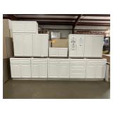 11Pc 36' Newport White Kitchen Set