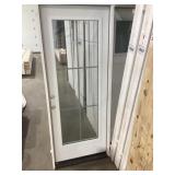 32' x 80' Full-View RH Steel Exterior Door-White