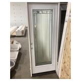 32' x 80' RH Full-View Steel Exterior Door-White