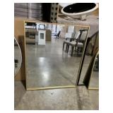 30' x 36' Mirror with Gold Metal Frame