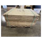 Pallet of 39' x 49' Plywood Sheets for One Money