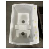 34' x 22' Drop-In White Utility Sink