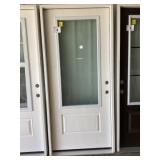 36' x 80' LH Fiberglass Mid-View Exterior Door