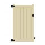 4' x 6' Vinyl Privacy Fence Gate in Beigew/ HW x7