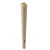 9' Vinyl Routed Fence Line Posts in Beige x 5