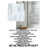 Shaw 12' x 24' Waterproof Vinyl Wall Tile x349 SF