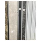 Mixed Length x 4'W Midnight Black Sidesplash x 2
