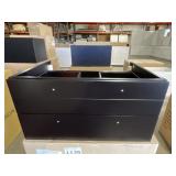 29' x 20' Wall Mount Vanity Base in Black