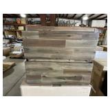 25' x 22' Wall Mount Vanity Base in Natural Brown